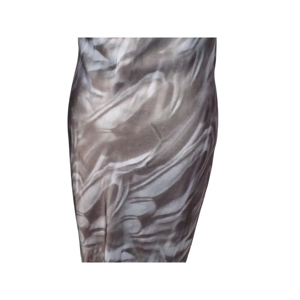 🆕ELLISS ELL/SS Maxi Slip Dress Gray Tie Dye Print Medium 6-8 - Picture 6 of 8